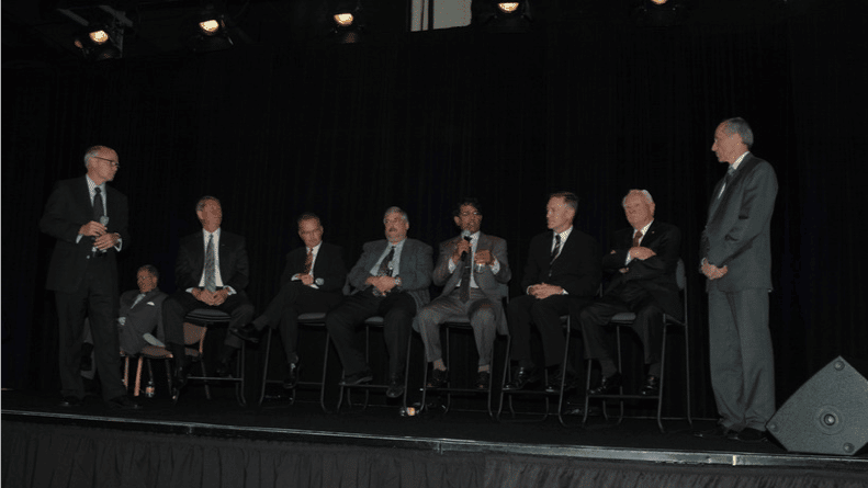 panel of men speaking a the ADA Science forum in 2011 on TMD